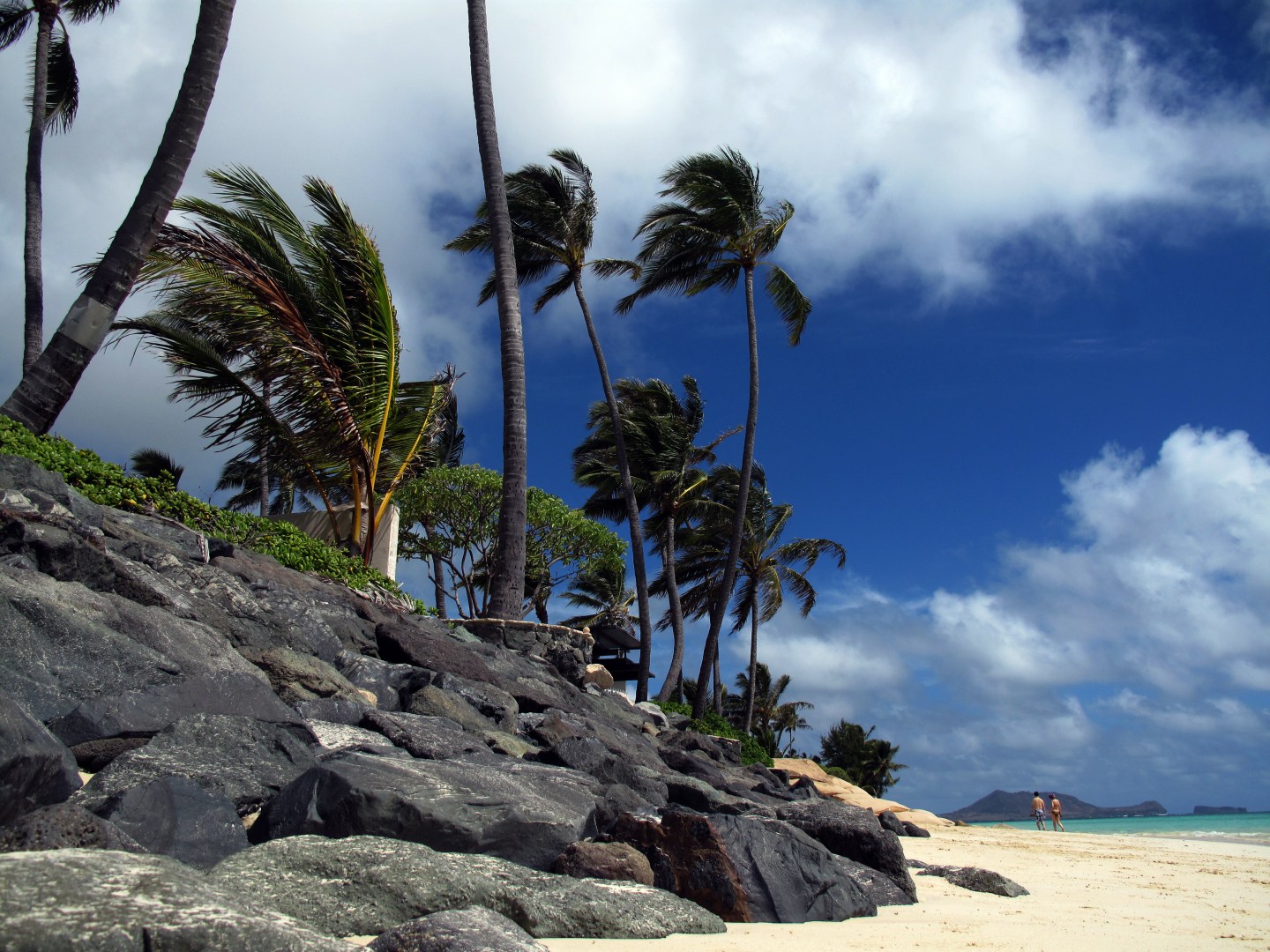 The Lanikai beach in Oahu, Honolulu, Hawaii.