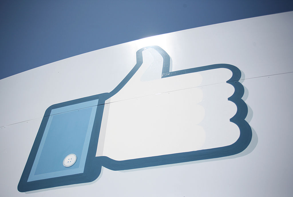 A Facebook Like Button logo is seen at t