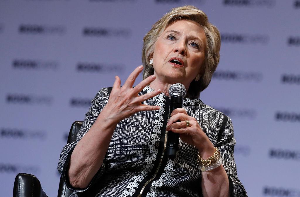 Former US Secretary of State, Hillary Rodham Clinton speaks during the, An Evening With Hillary Rodham Clinton at BookExpo 2017  at the Jacob K. Javits Convention Center on June 1, 2017 in New York City. *** Local Caption *** Hillary Rodham Clinton