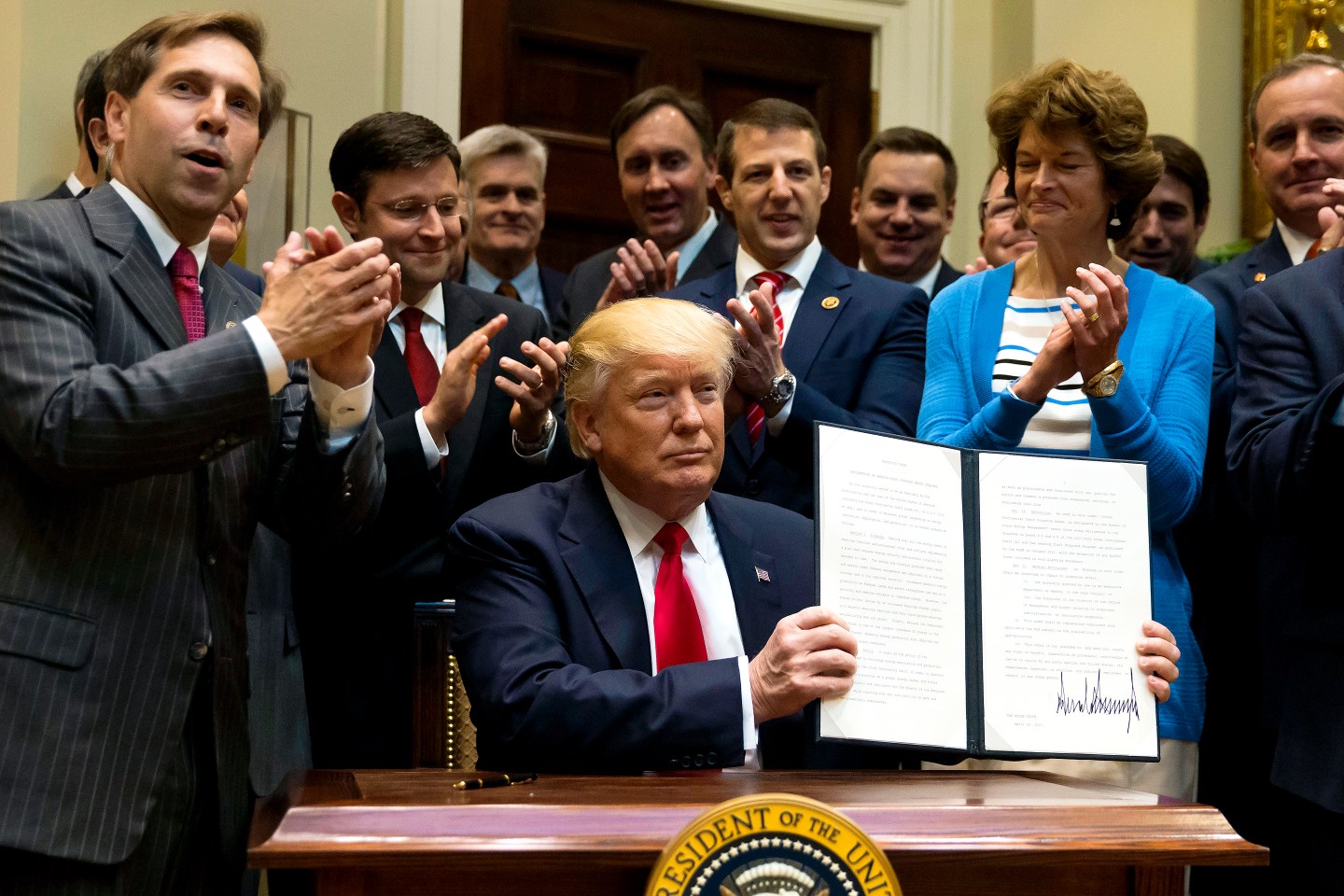 President Trump Signs Executive Order On Implementing An America-First Offshore Energy Strategy