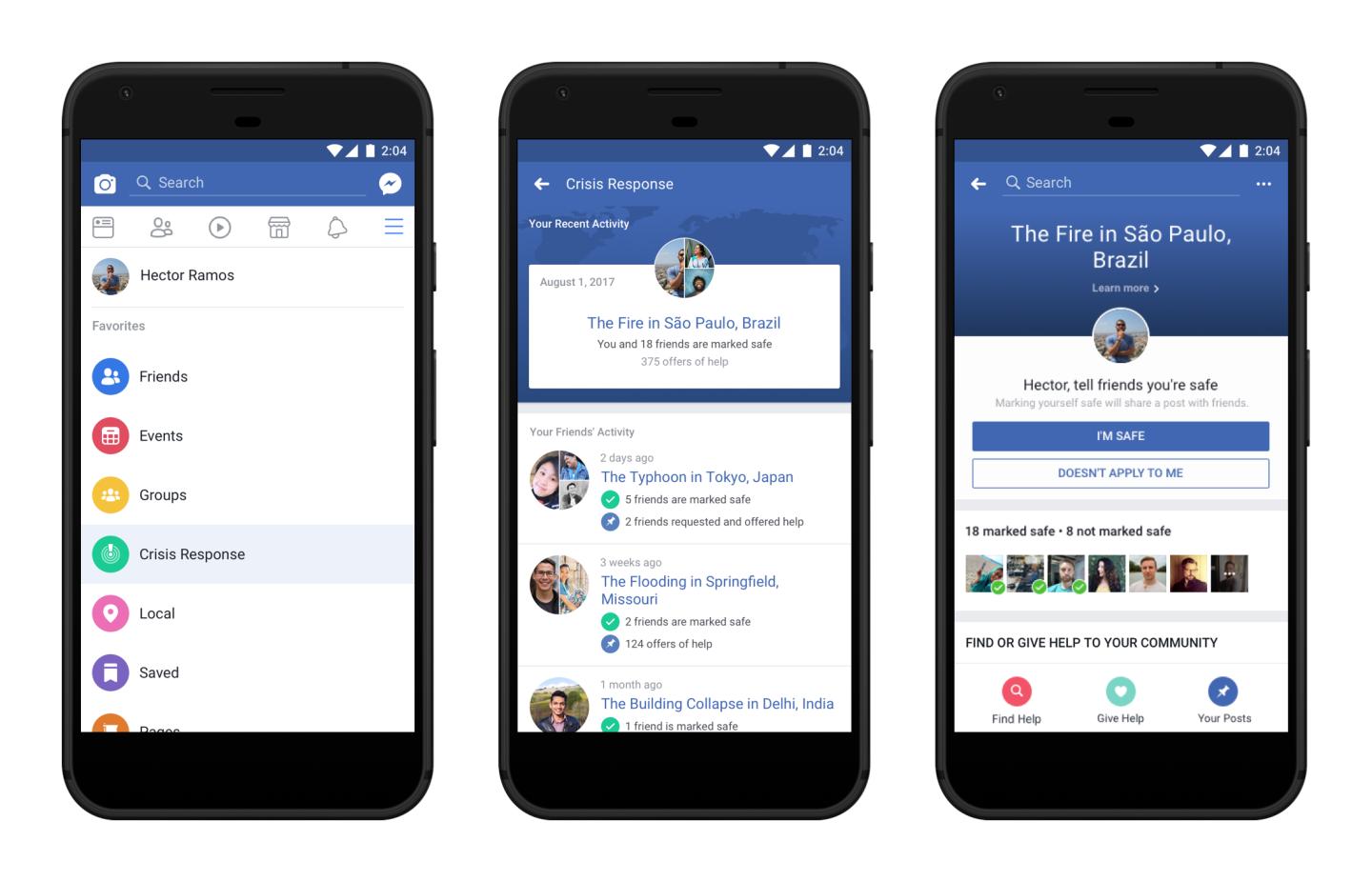 facebook crisis response center launch safety check