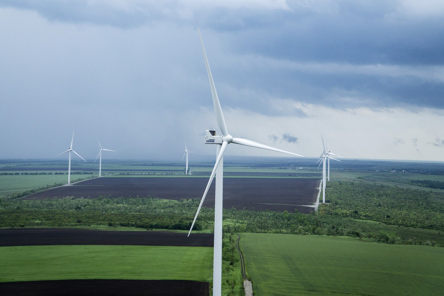 Vestas A/S Wind Turbines Operating At DTEK Holdings Ltd. Wind Farm