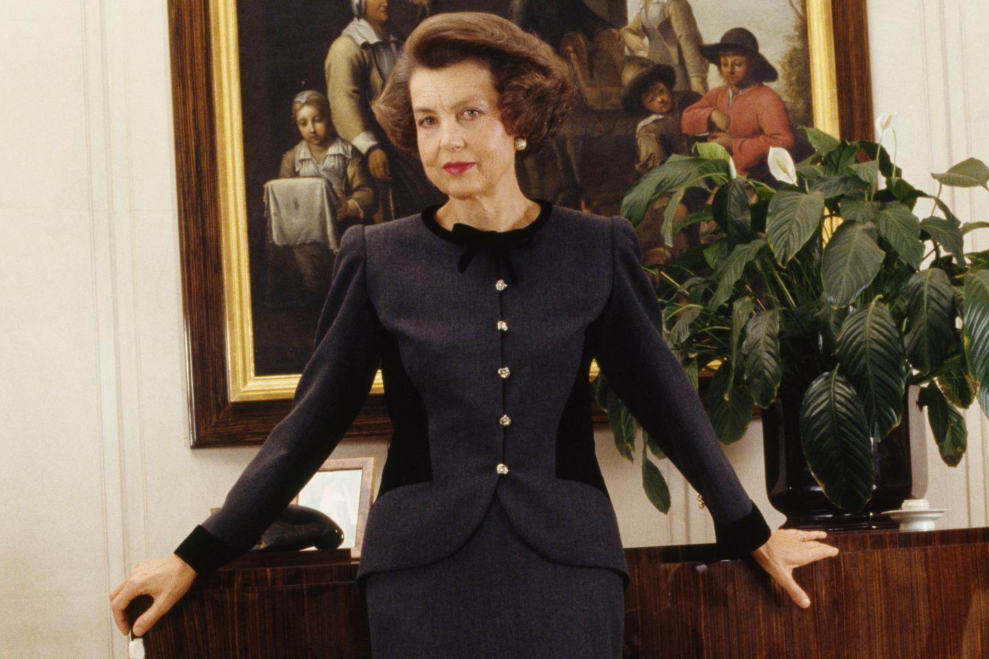 French L'Oreal heiress Liliane Bettencourt