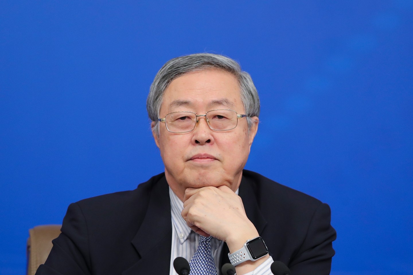 China's Central Bank Governor Zhou Xiaochuan Holds News Conference