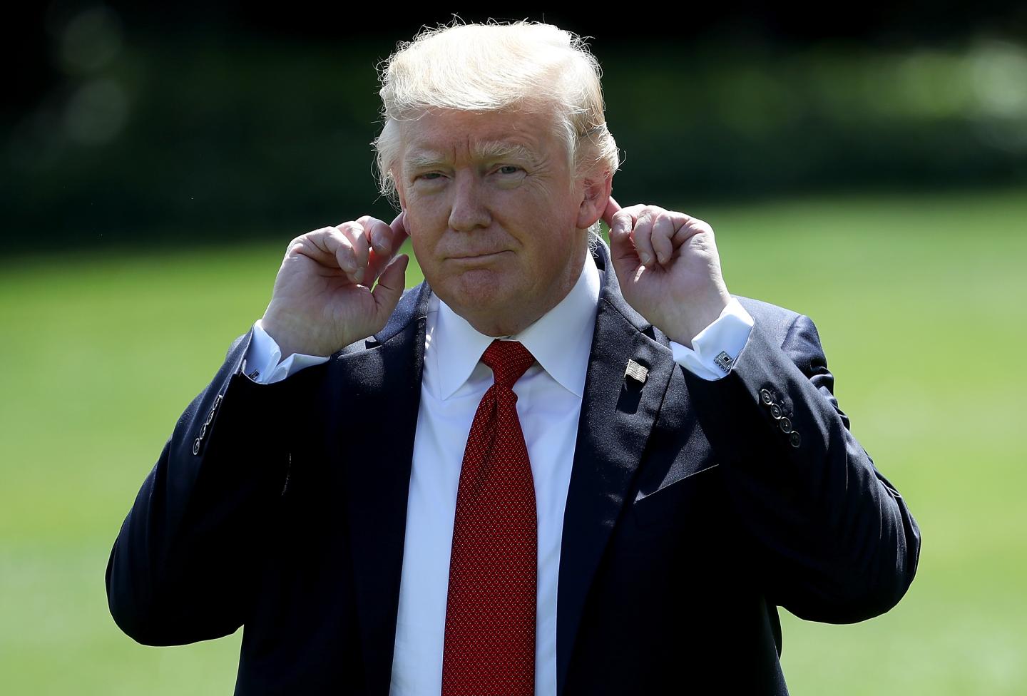 President Trump Departs White House For Weekend At Camp David