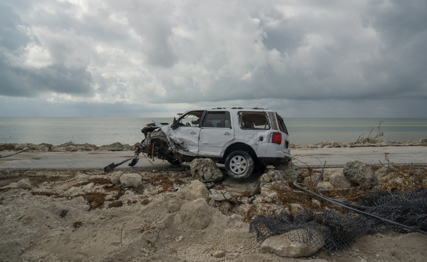 Florida Keys Remain Without Basic Utilities After Direct Hit From Hurricane Irma