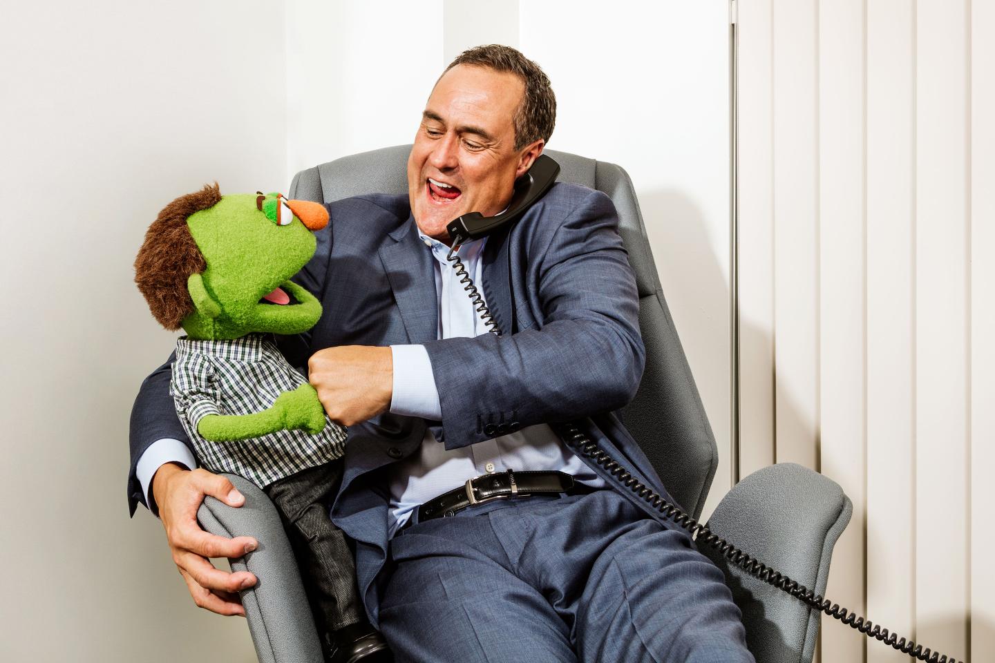 Doug Lebda and Lenny of Lending Tree