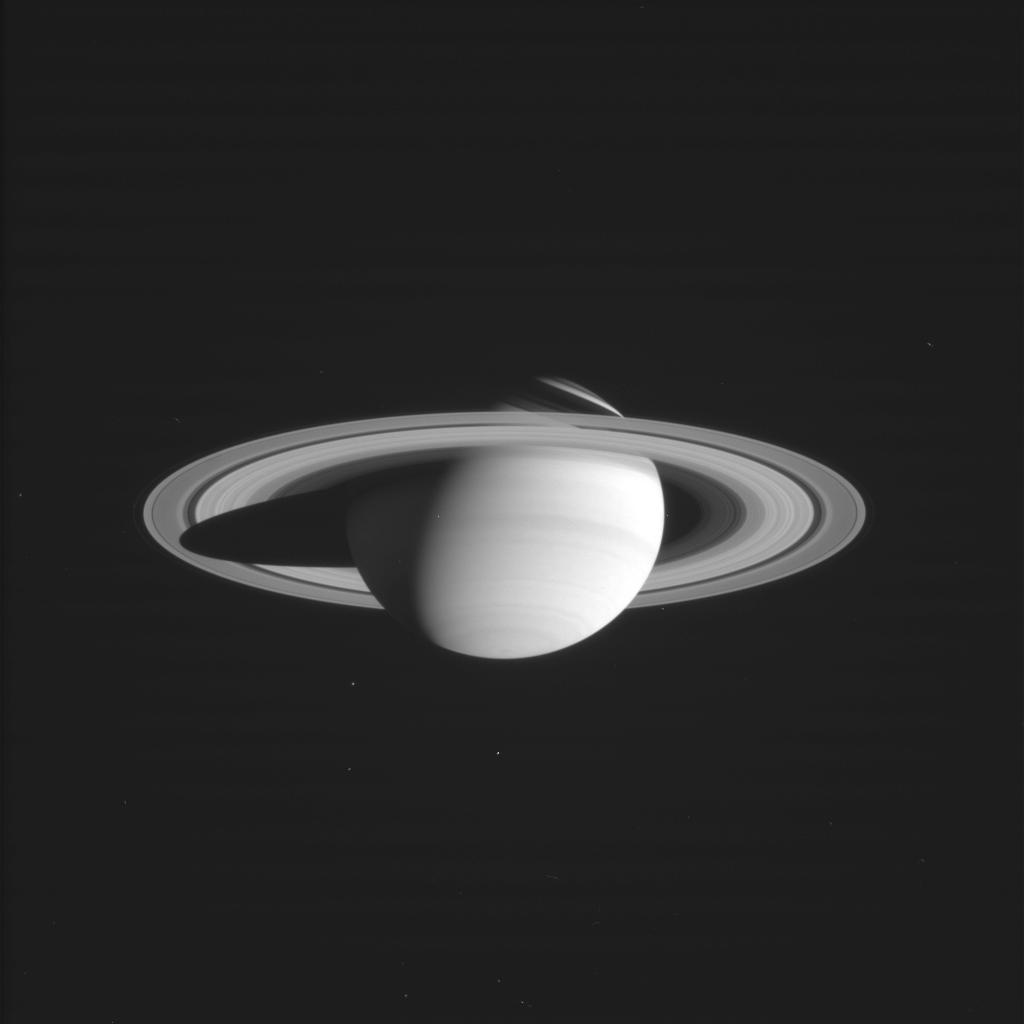 The camera was pointing toward SATURN, and the image was taken using the BL1 and CL2 filters. This image has not been validated or calibrated. A validated/calibrated image will be archived with the NASA Planetary Data System.