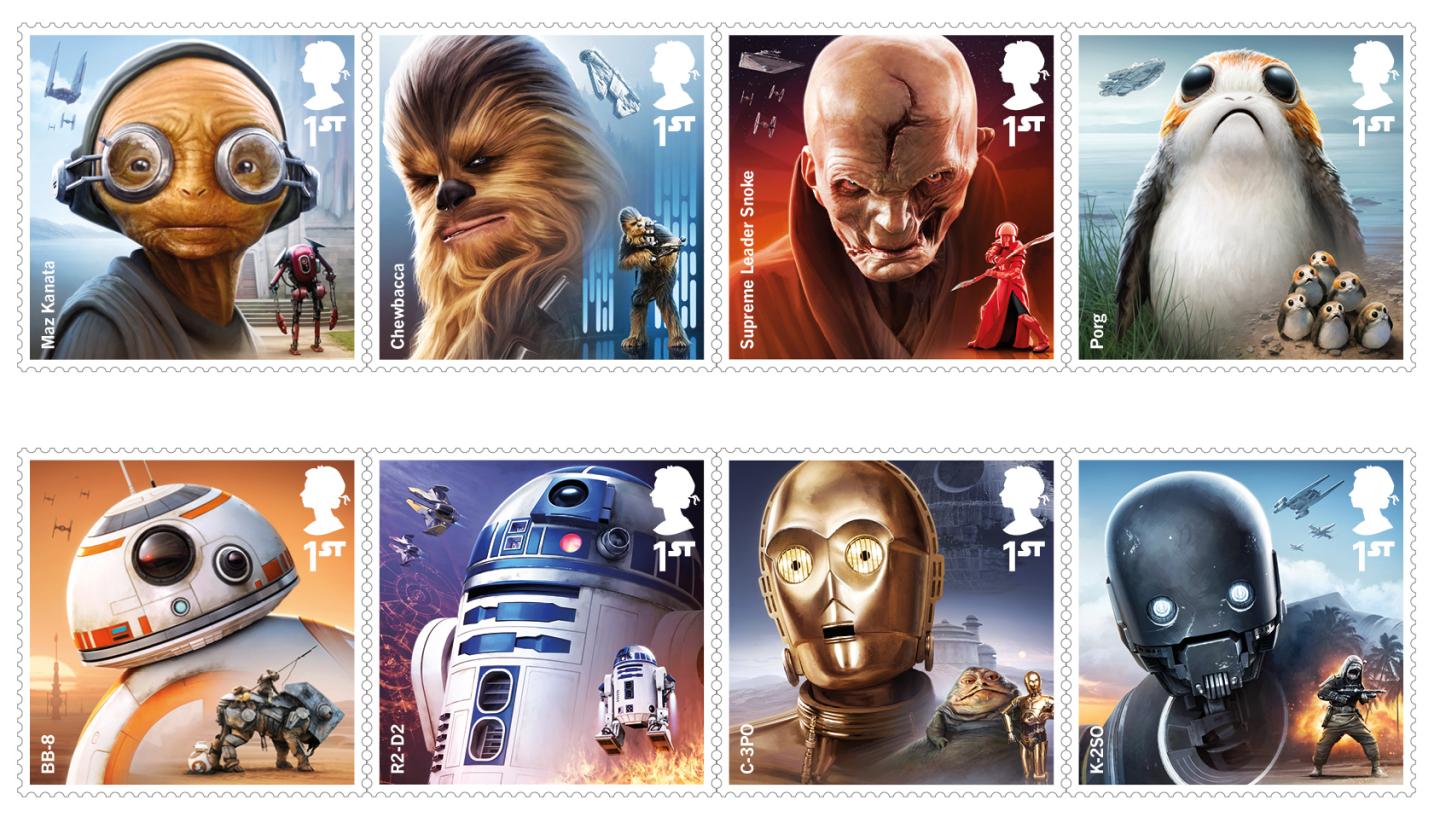Here’s Where Star Wars Stamps Are Landing Next Month Ahead of ‘The Last Jedi’