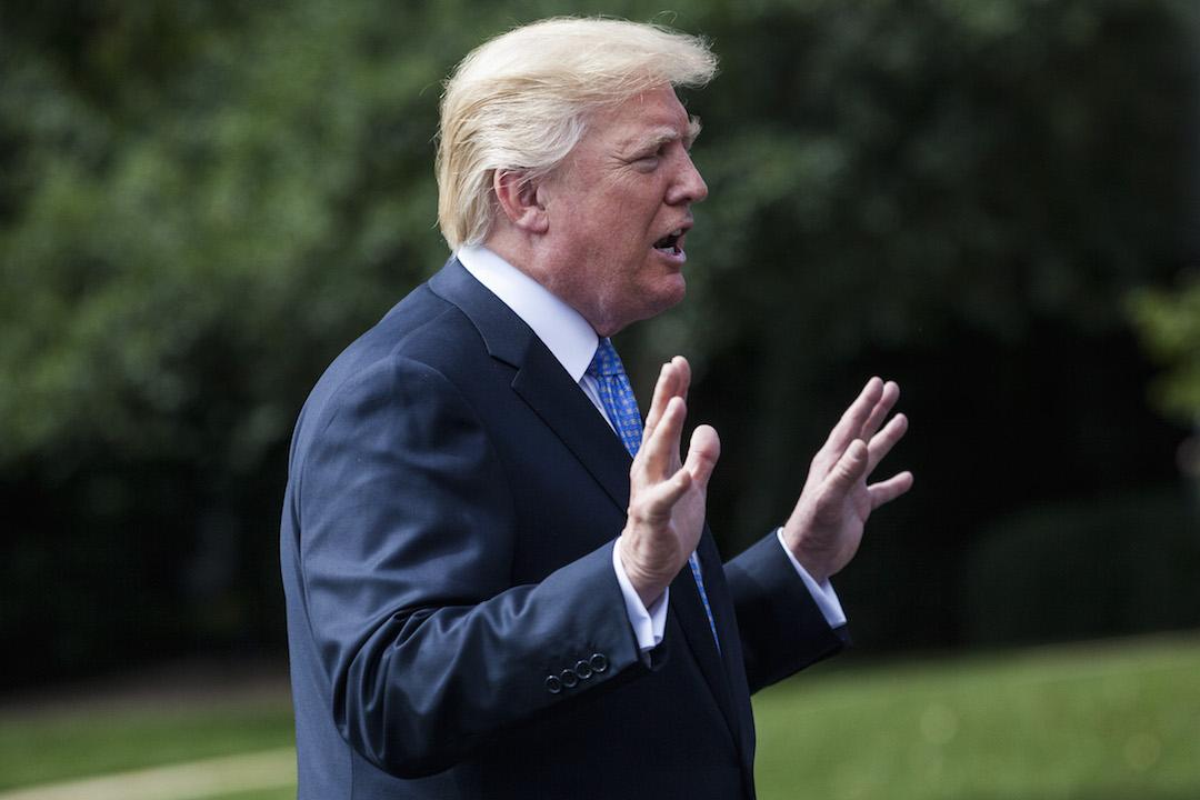 President Trump Departs The White House To Deliver Tax Speech