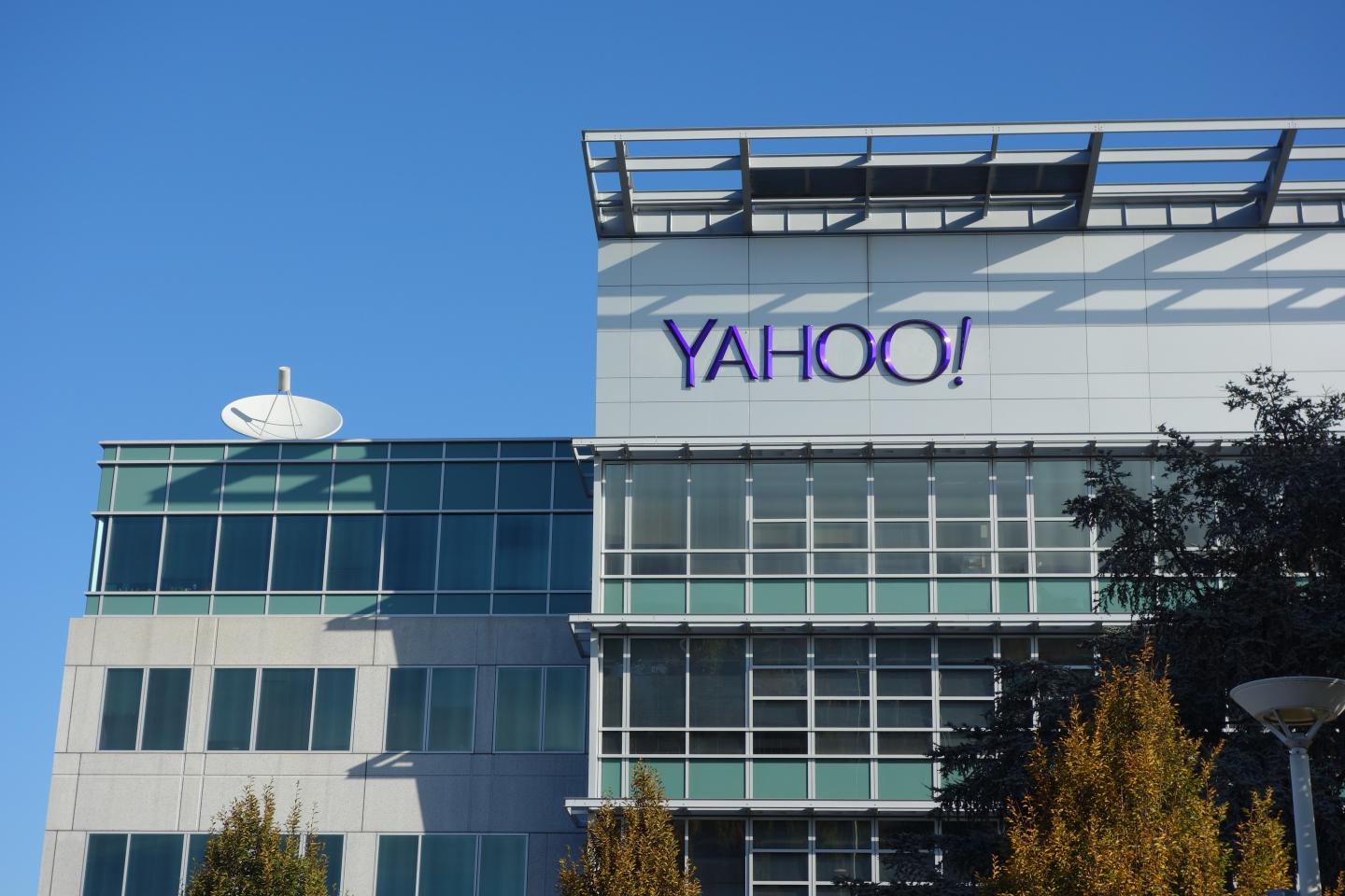 Yahoo! corporate offices and headquarters in Sunnyvale, Calif.