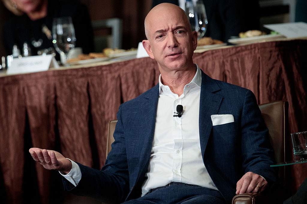Amazon CEO Jeff Bezos Addresses Economic Club Of New York