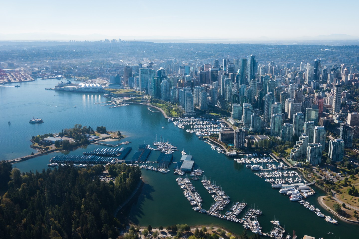 Aerial Image of Vancouver, British Columbia, Canada