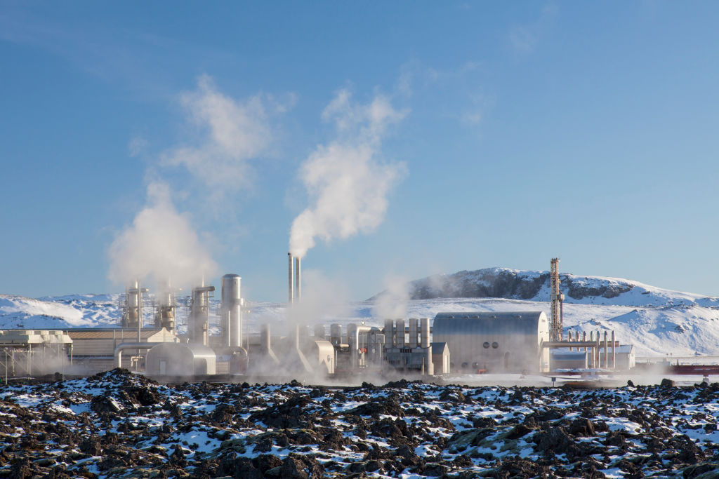 The Svartsengi Power Station, geothermal power plant.