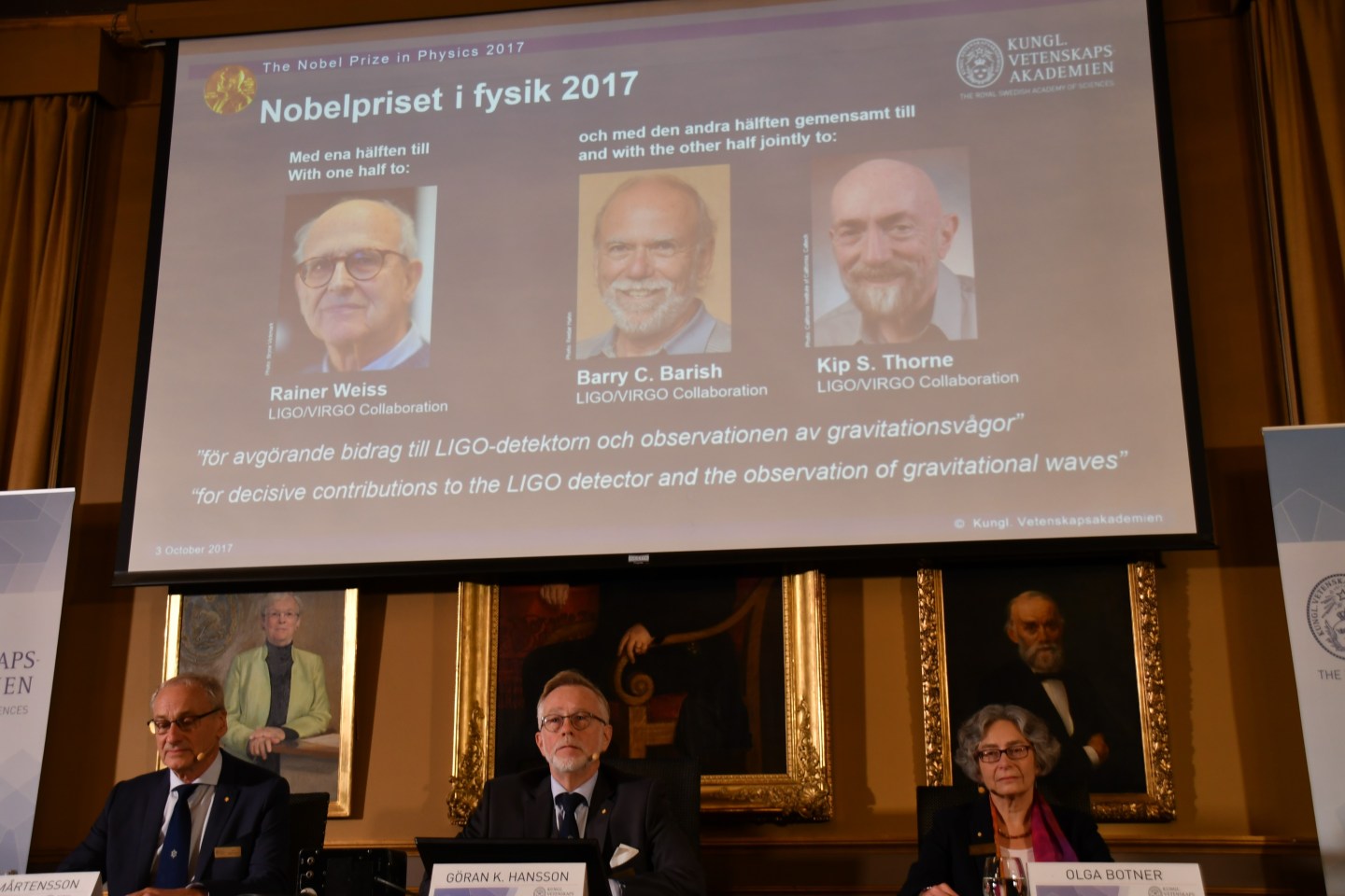 2017 Nobel Prize in Physics