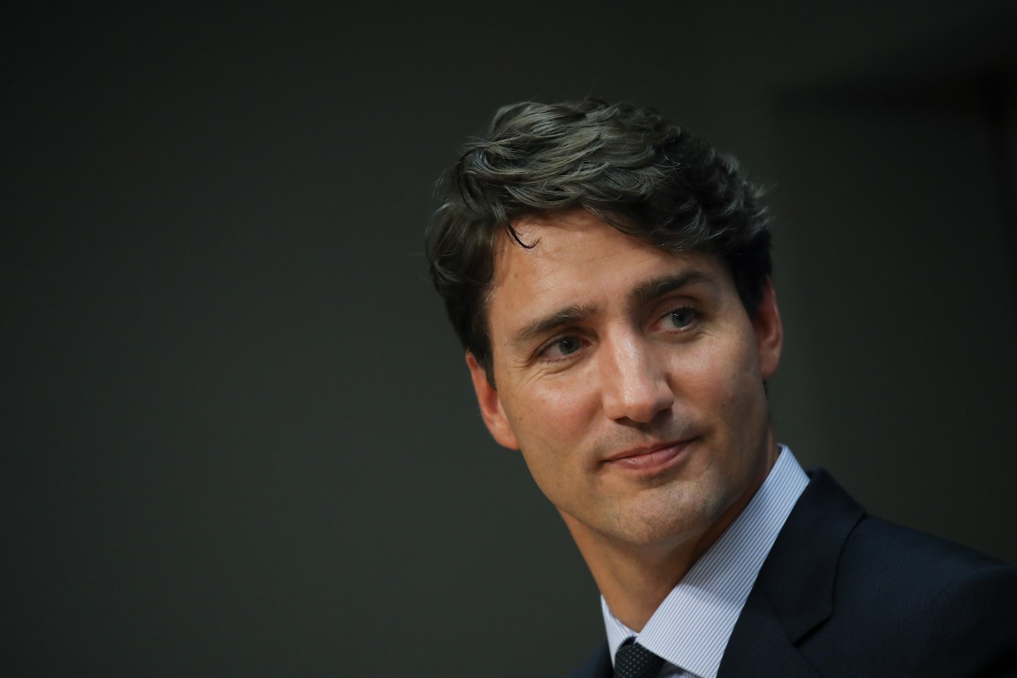 Canadian Prime Minister Justin Trudeau holds a press briefing during the United Nations General Assembly at UN headquarters, September 21, 2017 in New York City.