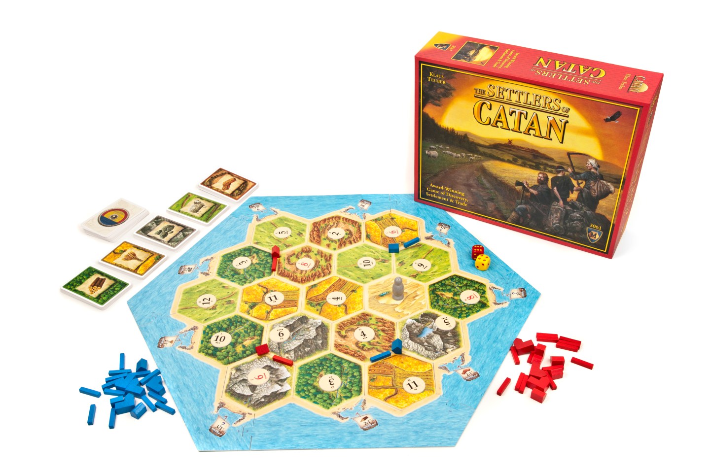 Settlers of Catan Game Board and Box