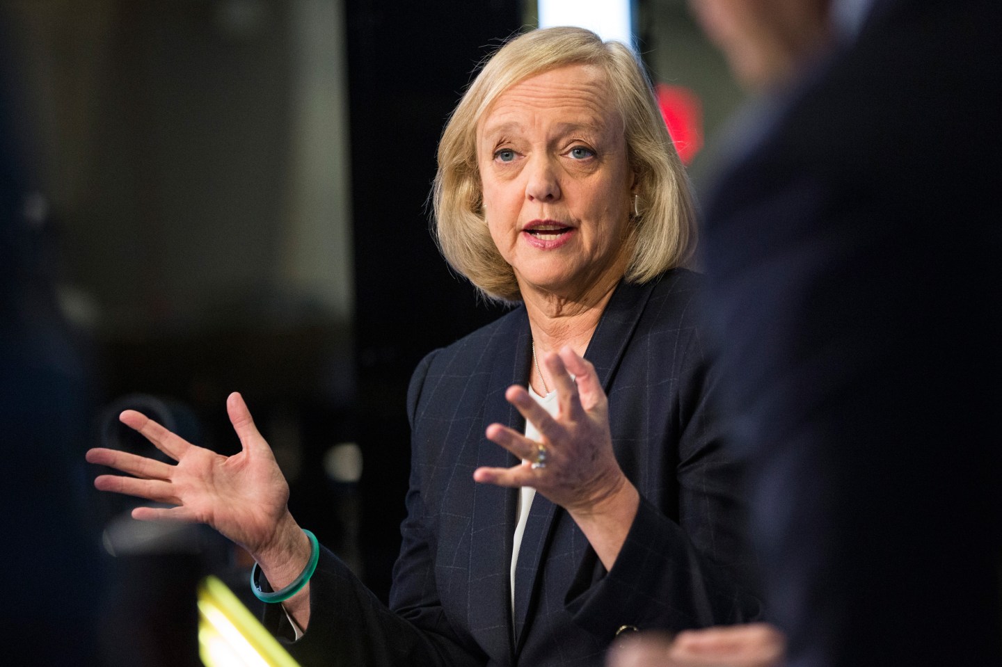 Hewlett Packard CEO Meg Whitman Rings NYSE Opening Bell