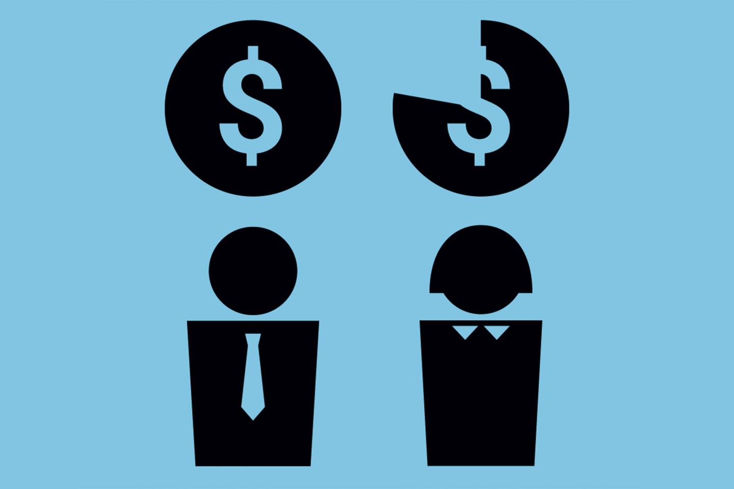 office workers pay gap