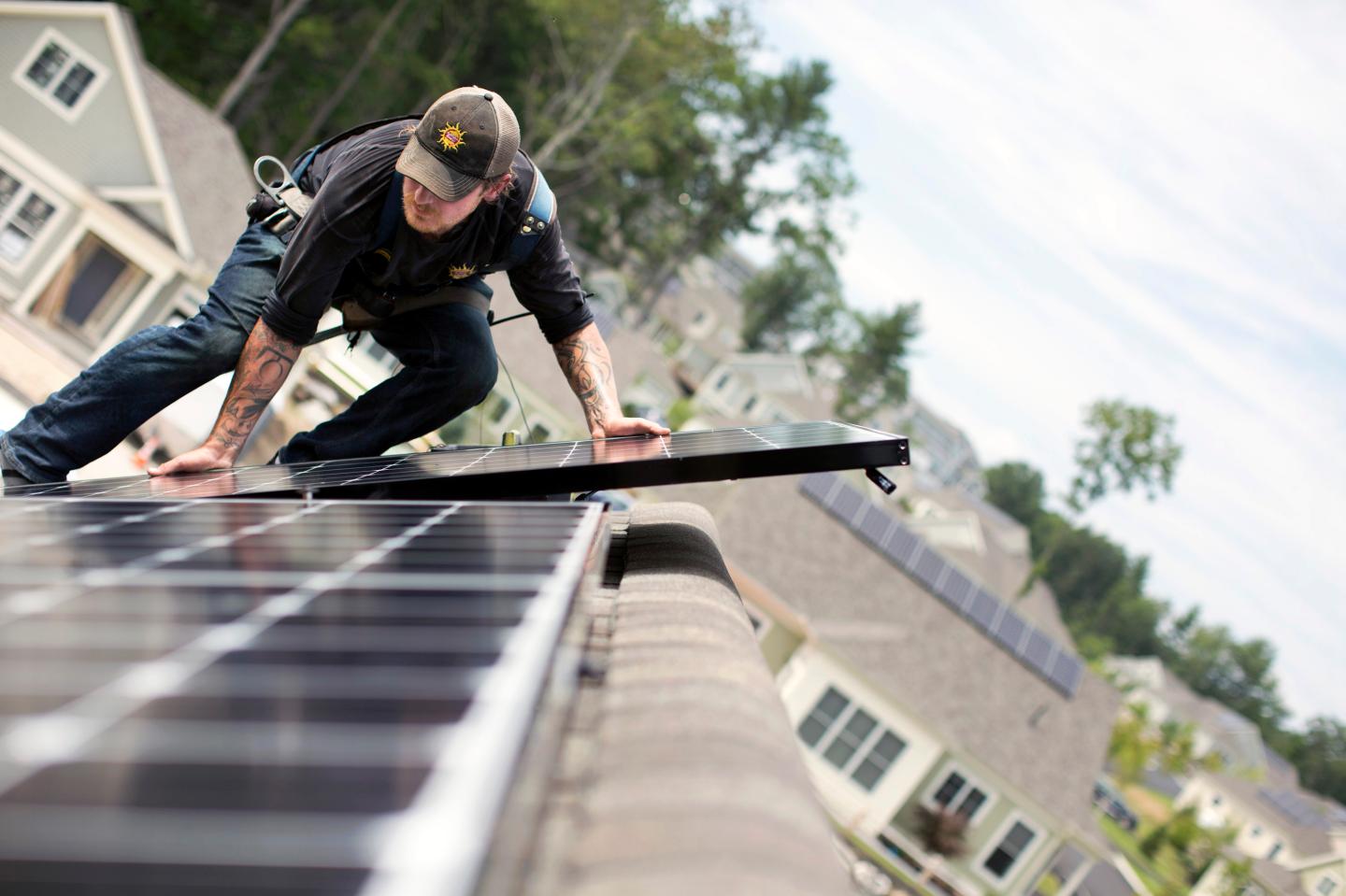 Solar installation at OceanView
