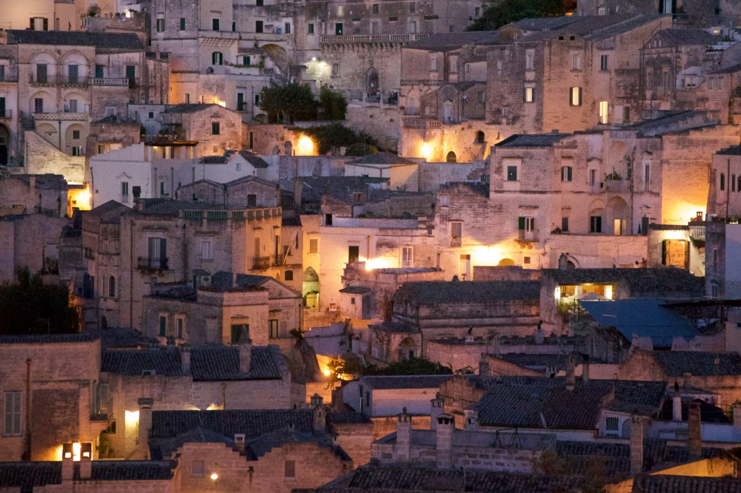 Matera by night città della cultura 2018, i sassi