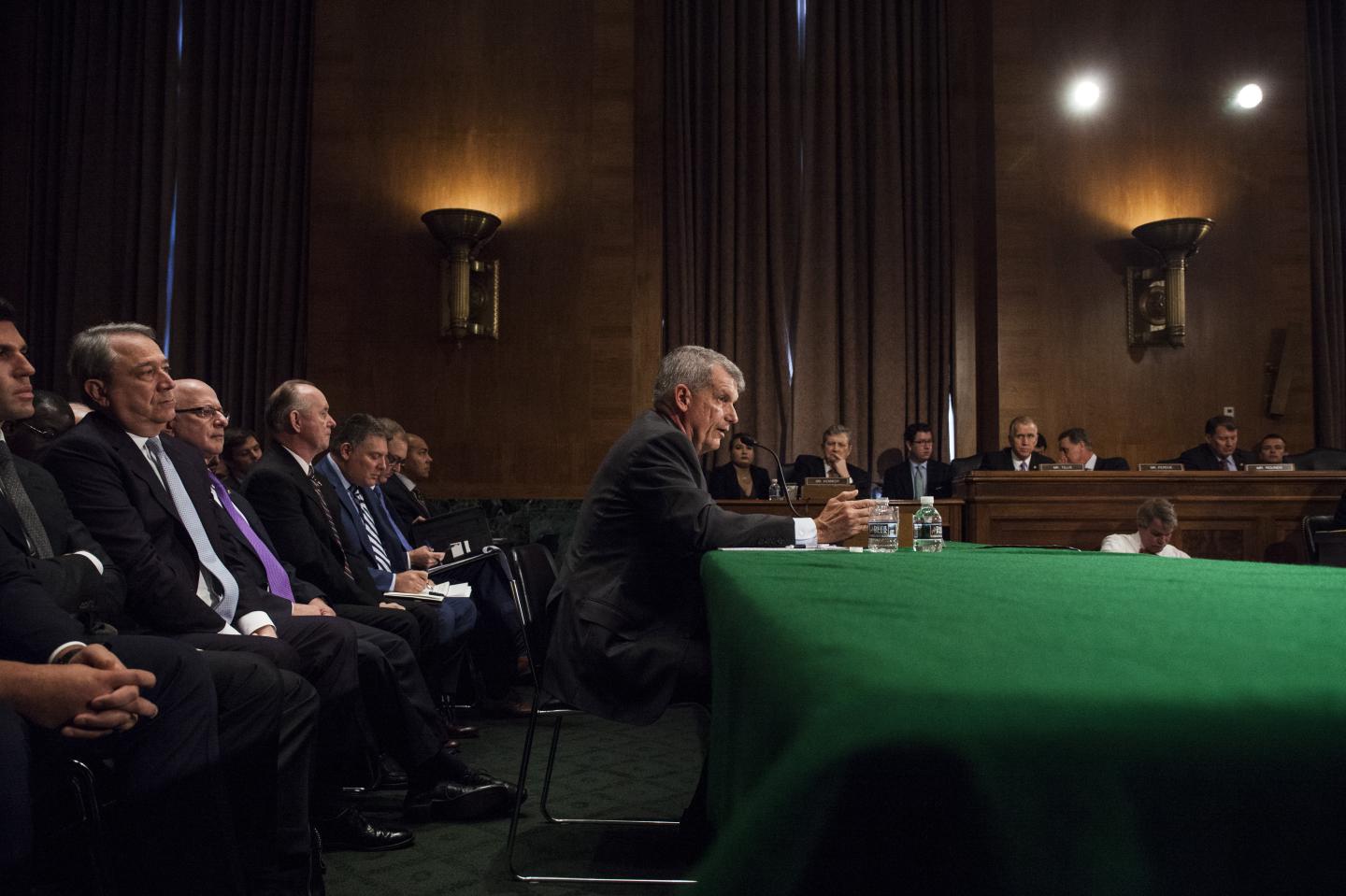Wells Fargo & Co. CEO Timothy Sloan Testifies Before The Senate Banking Committee