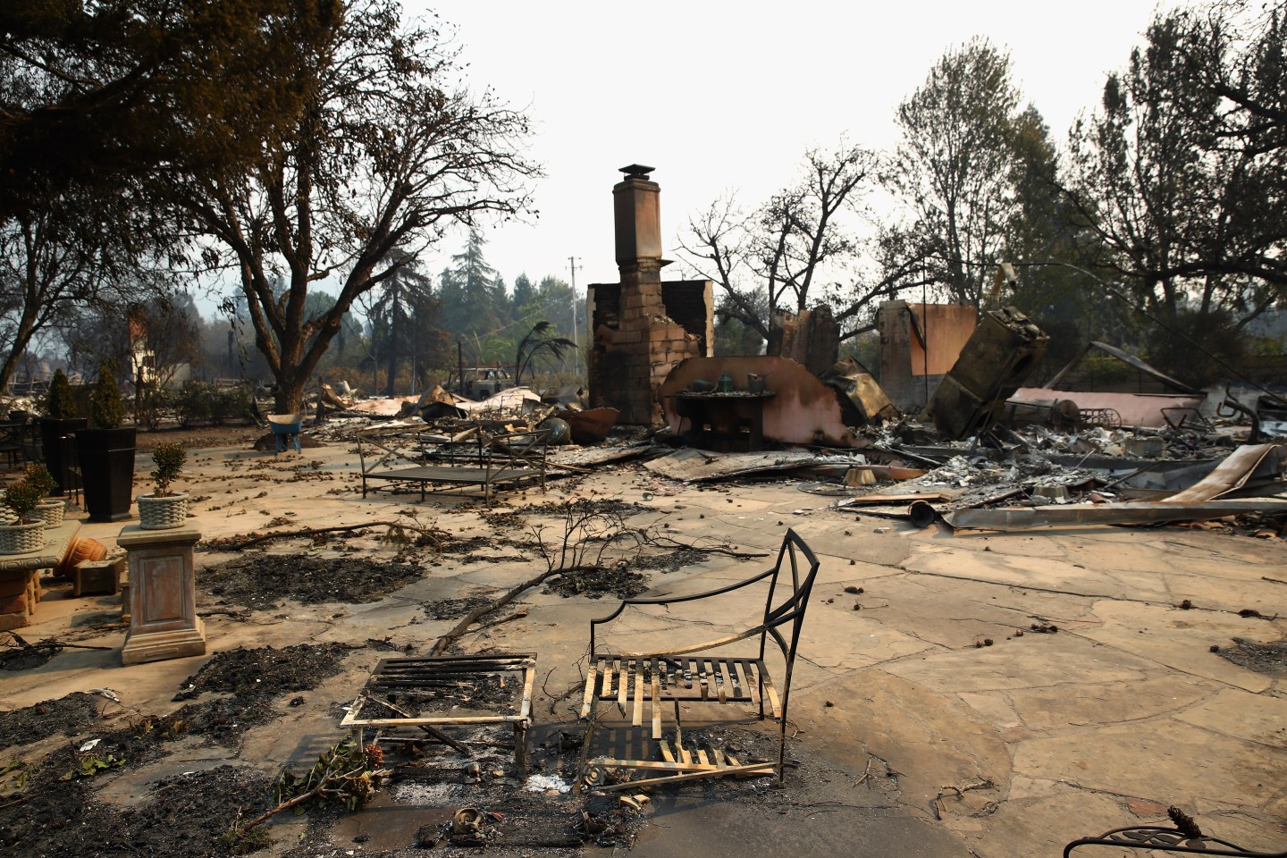 Multiple Wildfires Continue To Ravage Through California Wine Country
