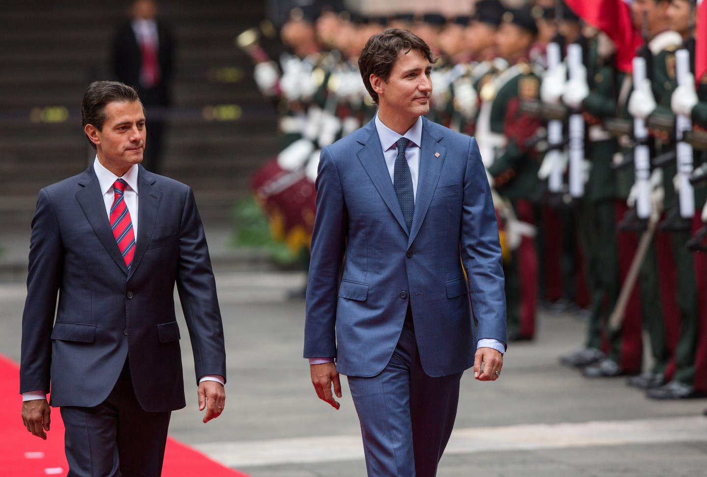 Canadian Prime Minister Justin Trudeau Visits Mexico As Nafta Talks Continue In Washington