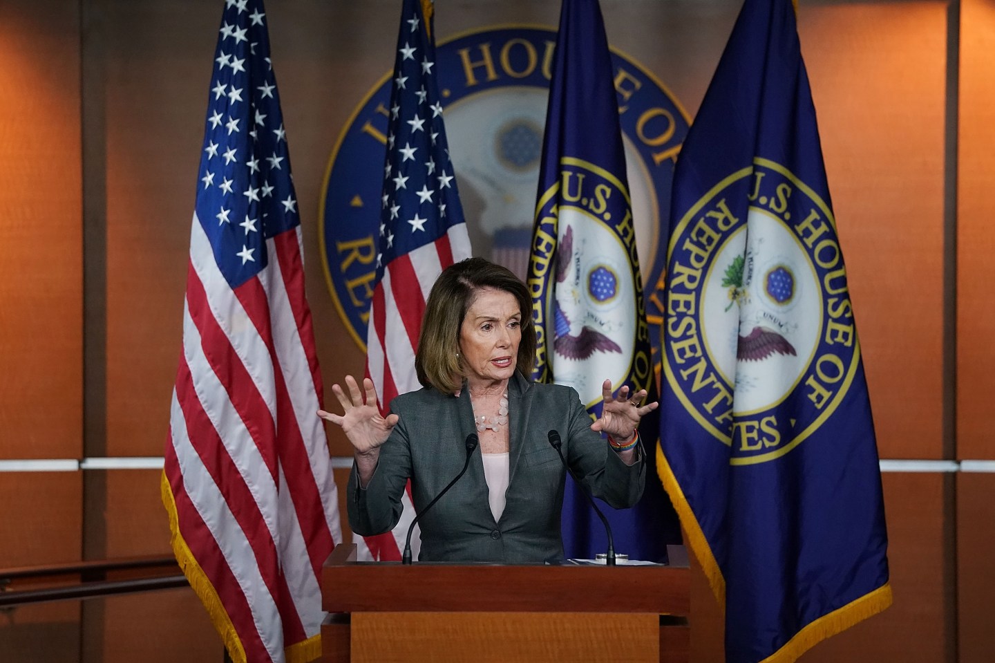 Nancy Pelosi (D-CA) Holds News Conference On Trump Administration's Decision On Iran Nuclear