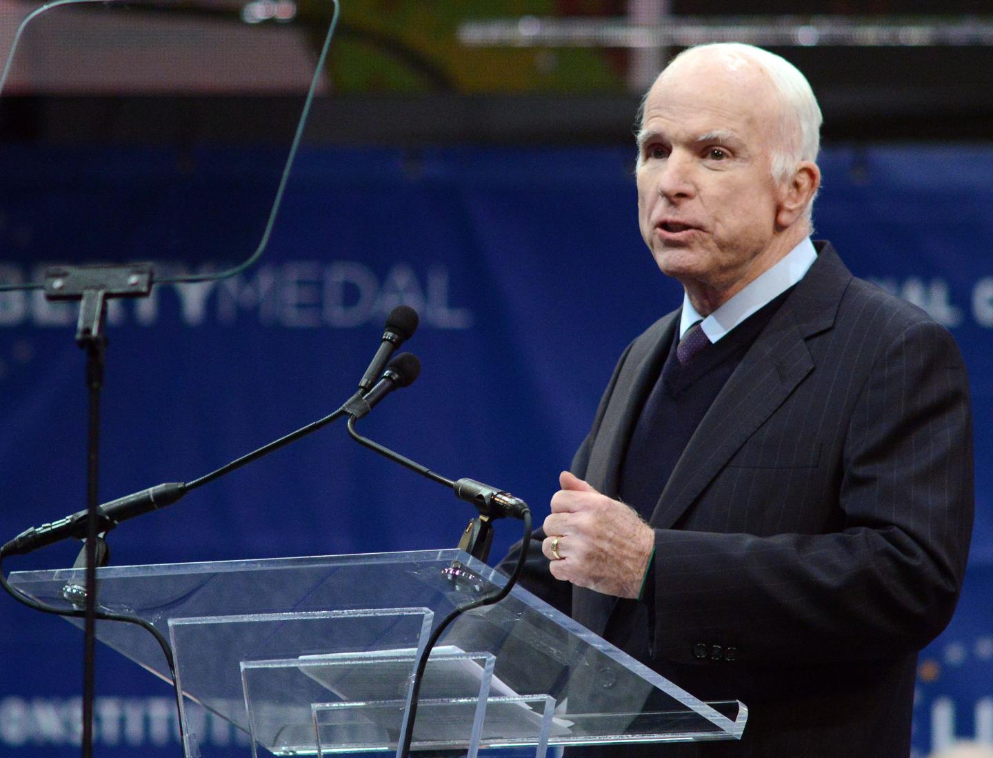 John McCain Honored With Liberty Medal For A Lifetime Of Service