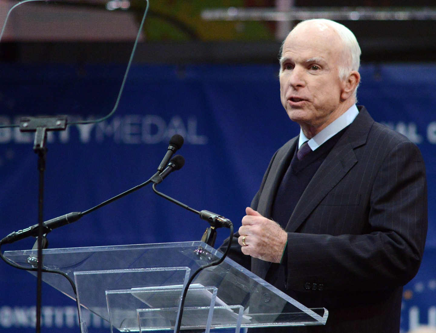 John McCain Honored With Liberty Medal For A Lifetime Of Service
