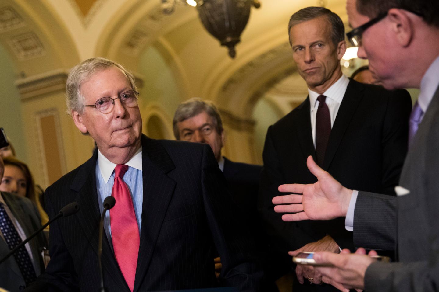 President Trump Meets With GOP Senators During Their Weekly Policy Meetings