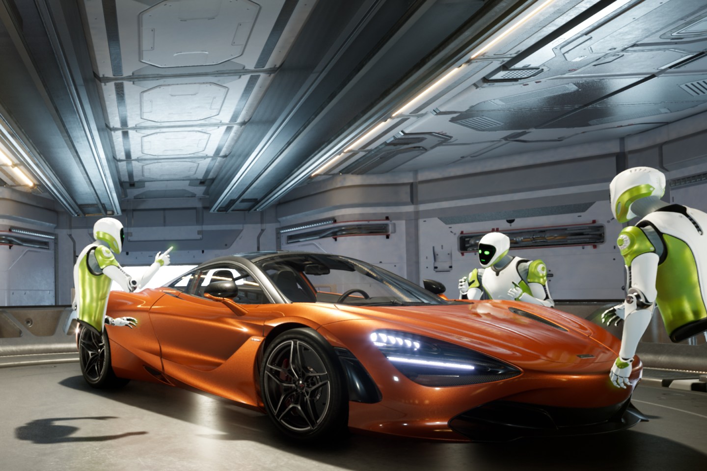 Inside Nvidia's Holodeck virtual reality environment.