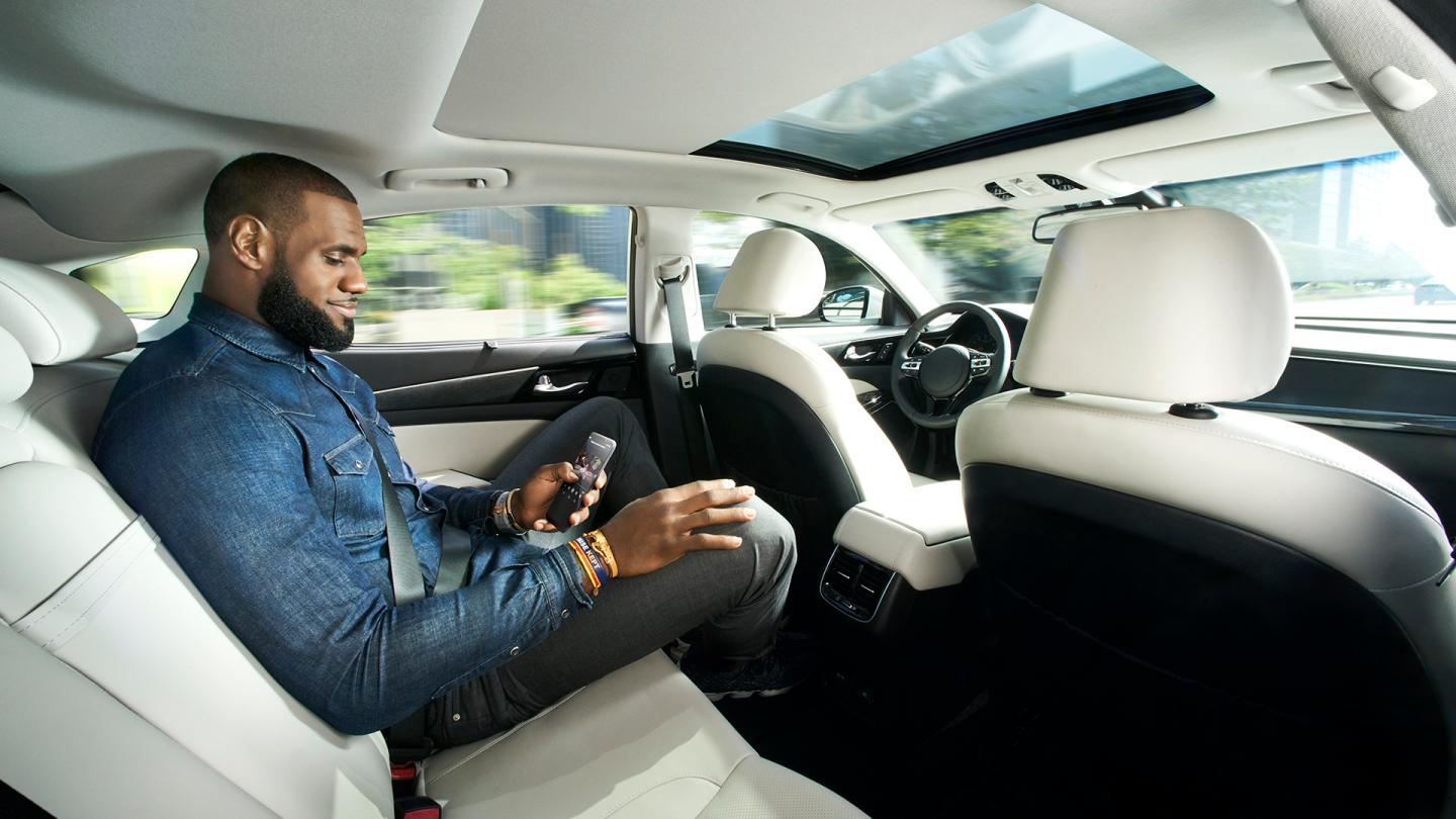 Watch LeBron James Nervously Ride in a Self-Driving Car
