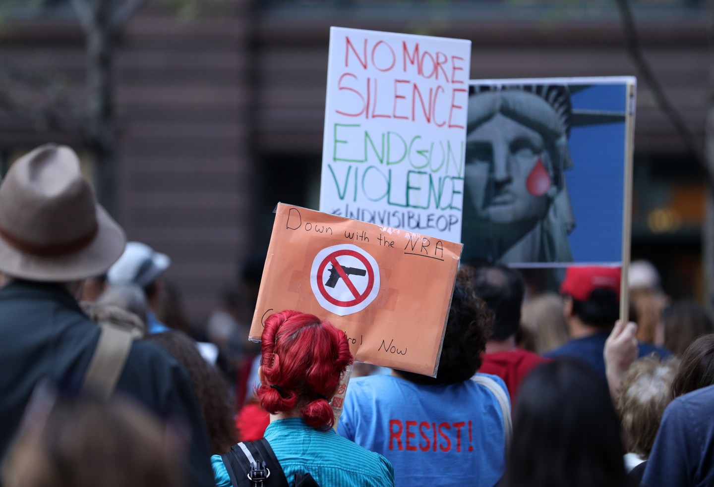 Demonstration for Las Vegas mass shooting victims in Chicago