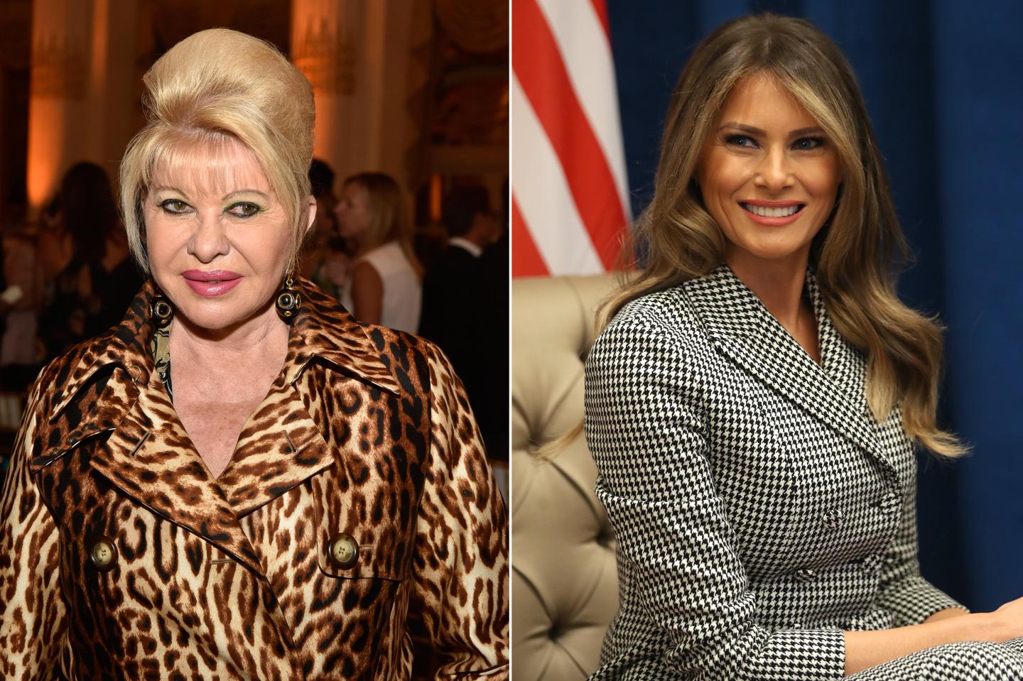Melania Trump and Ivana Trump
