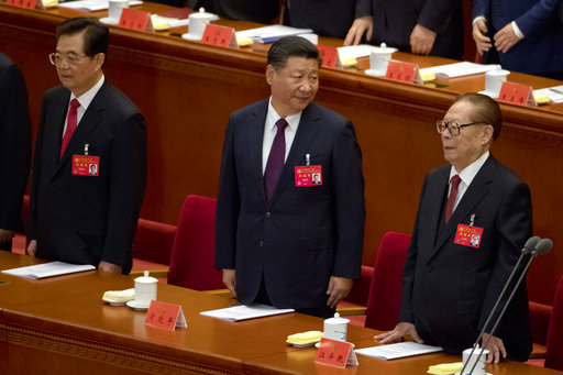 Hu Jintao, Xi Jinping, Jiang Zemin
