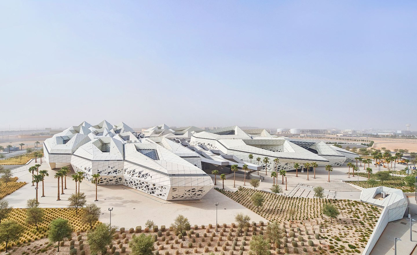 Riyadh’s King Abdullah Petroleum Studies and Research Center, designed by Zaha Hadid Architects.
