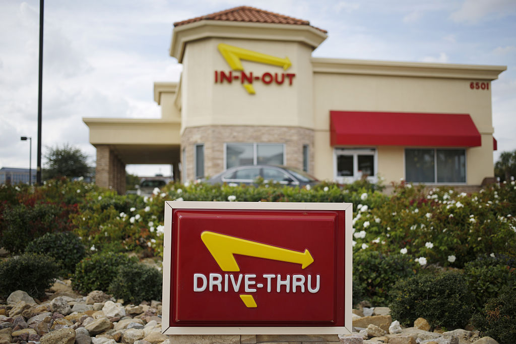 An In-N-Out Burger Restaurant Location As Vegetarians Petition For More Option