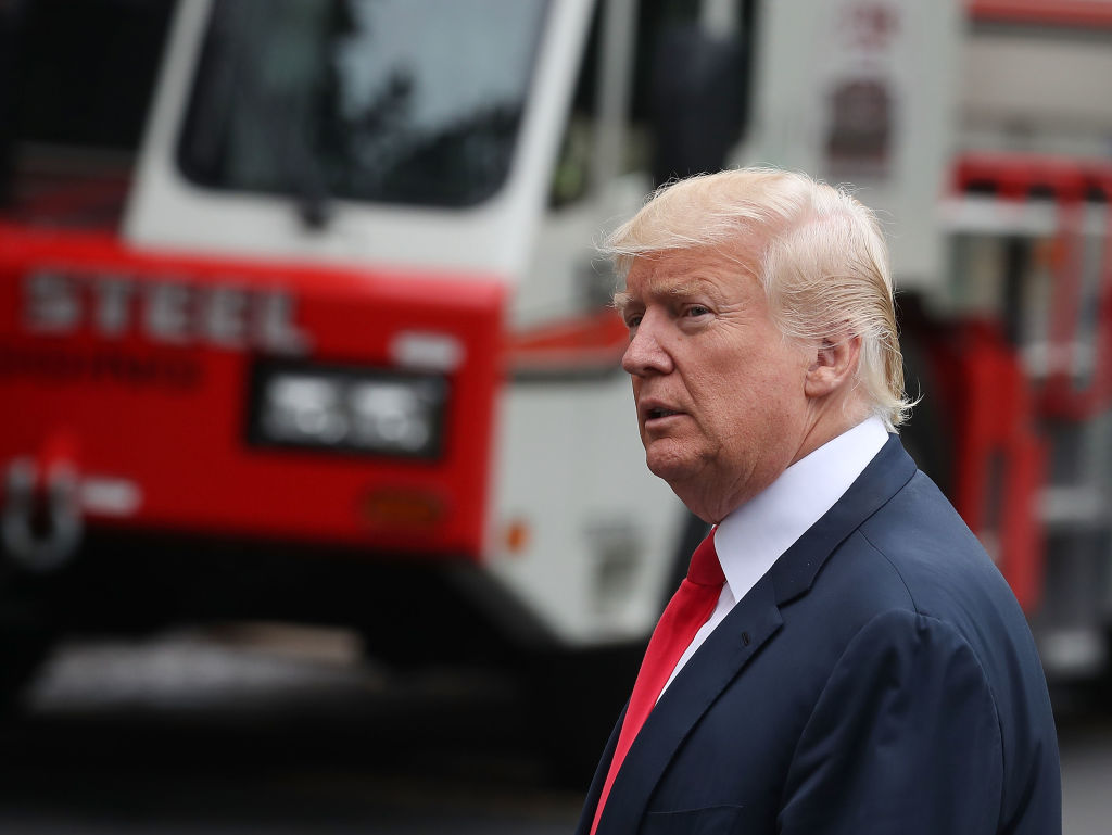 President Trump Arrives Back To White House From New Jersey