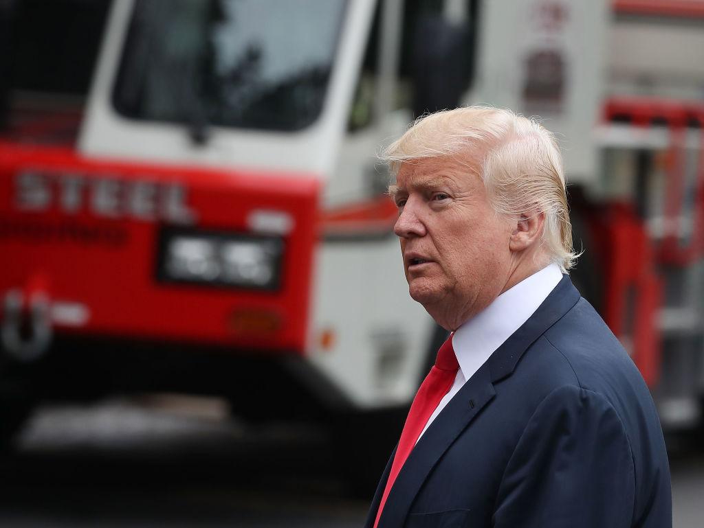 President Trump Arrives Back To White House From New Jersey
