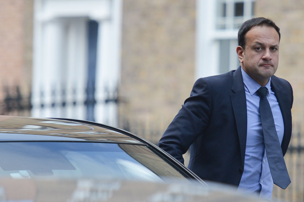 Irish Prime Minister Signs Cosgrave's Book of Condelence