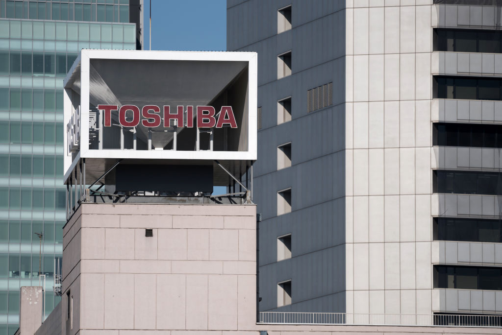 Toshiba Corp. CFO Masayoshi Hirata Presents Second-Quarter Earnings Figures