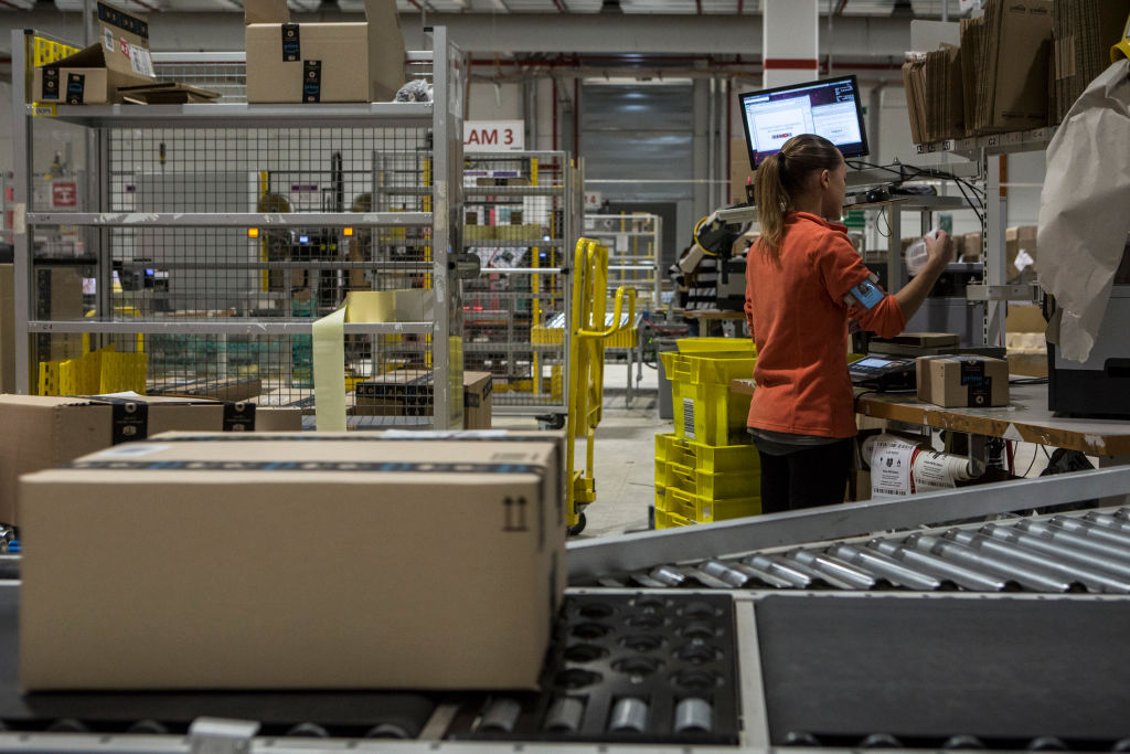 Amazon's Italian Fulfillment Centre Prepares For Black Friday