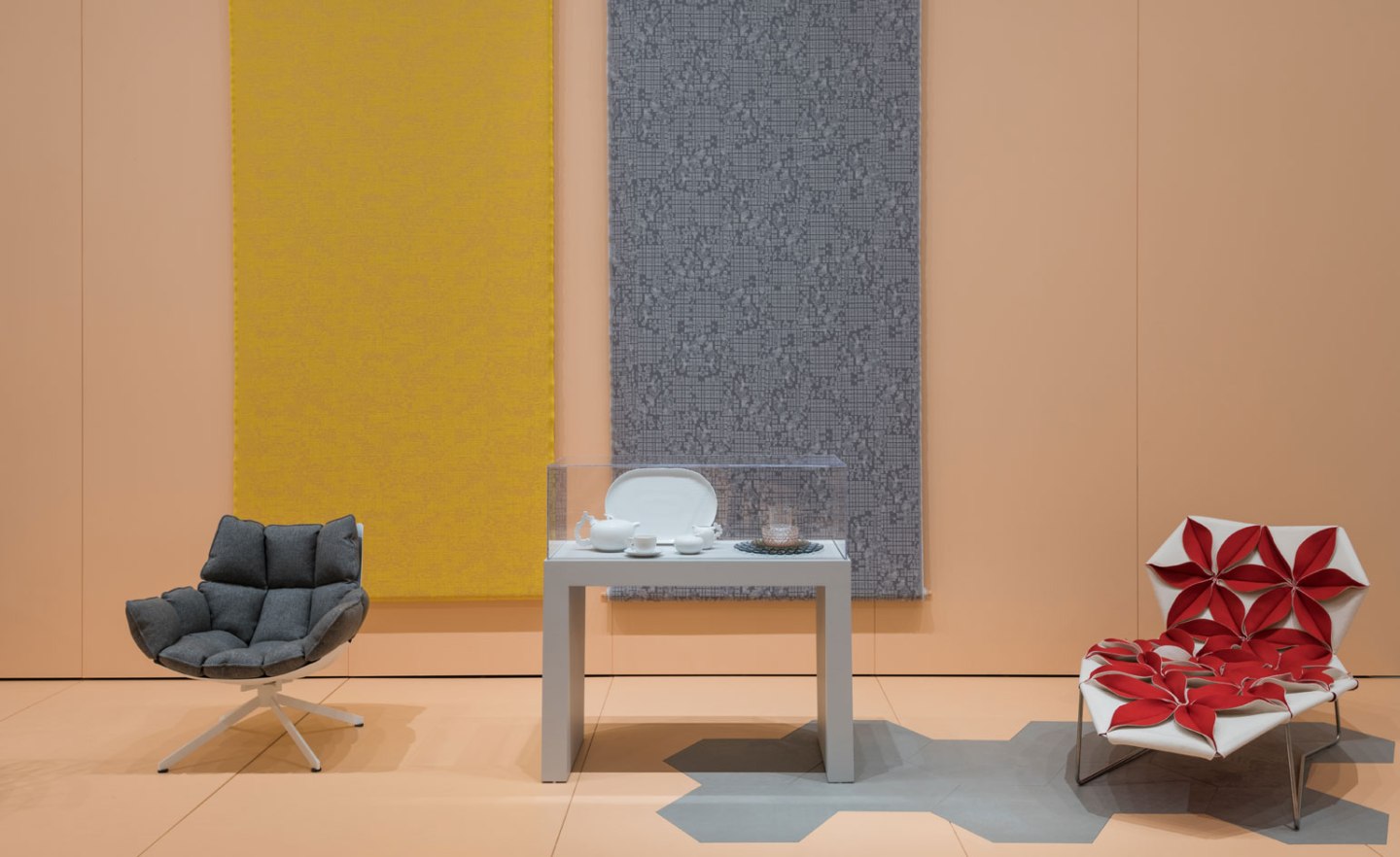 Patricia Urquiola’s first US solo exhibition, ‘Between Craft and Industry’, explores the methodology behind the designer’s practice.