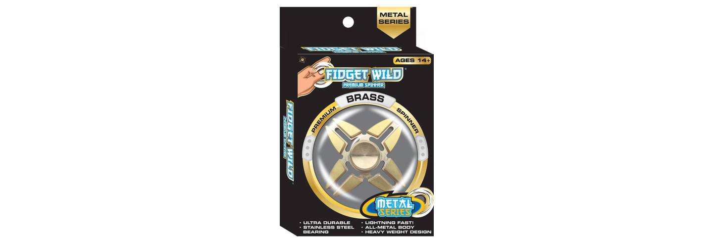 The Fidget Wild Premium Spinner Brass model, which is being sold at Target.