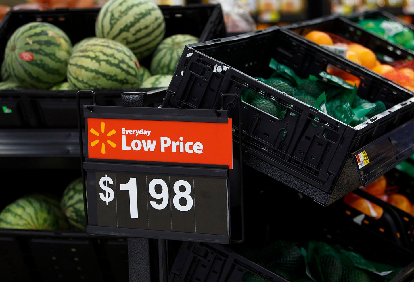 Grand Opening At A New Wal-Mart Store