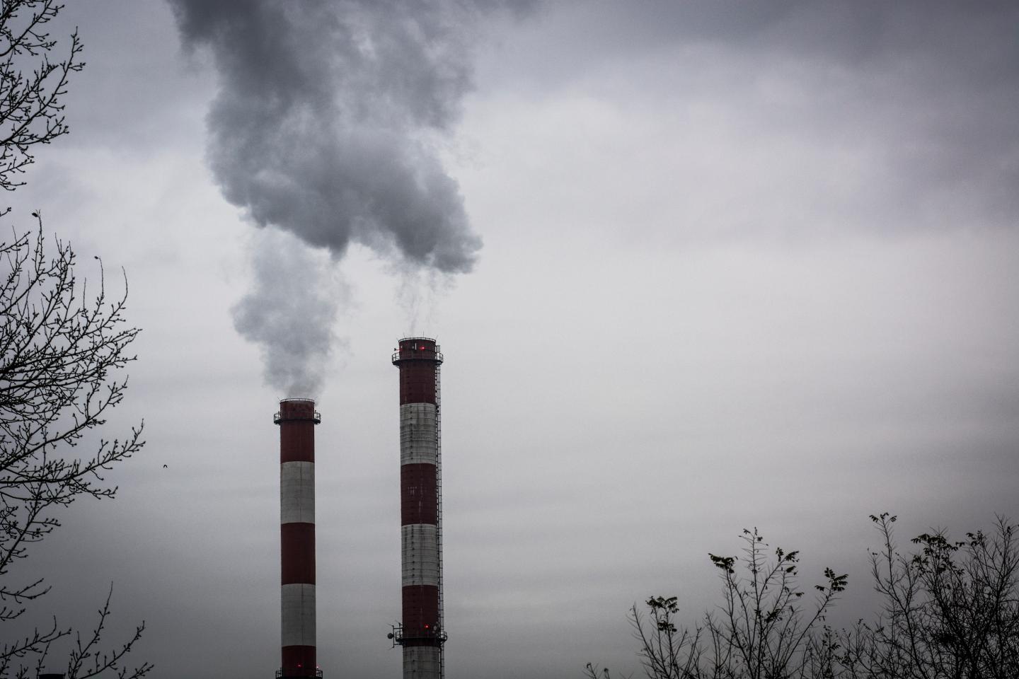 Power plant chimneys