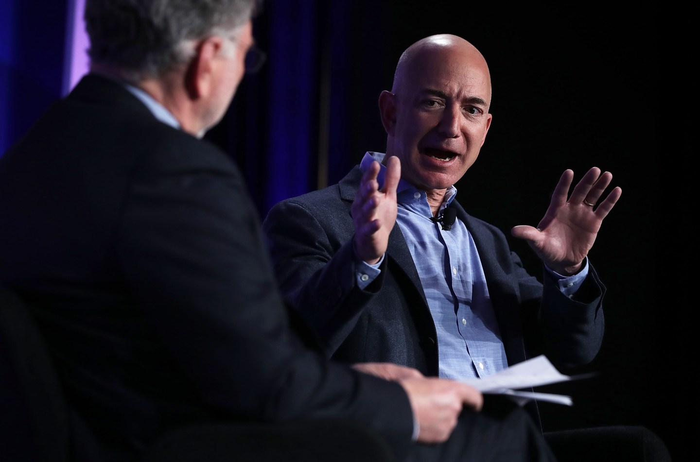 Founder And CEO Of Amazon Jeff Bezos Speaks On Advances In Artificial Intelligence