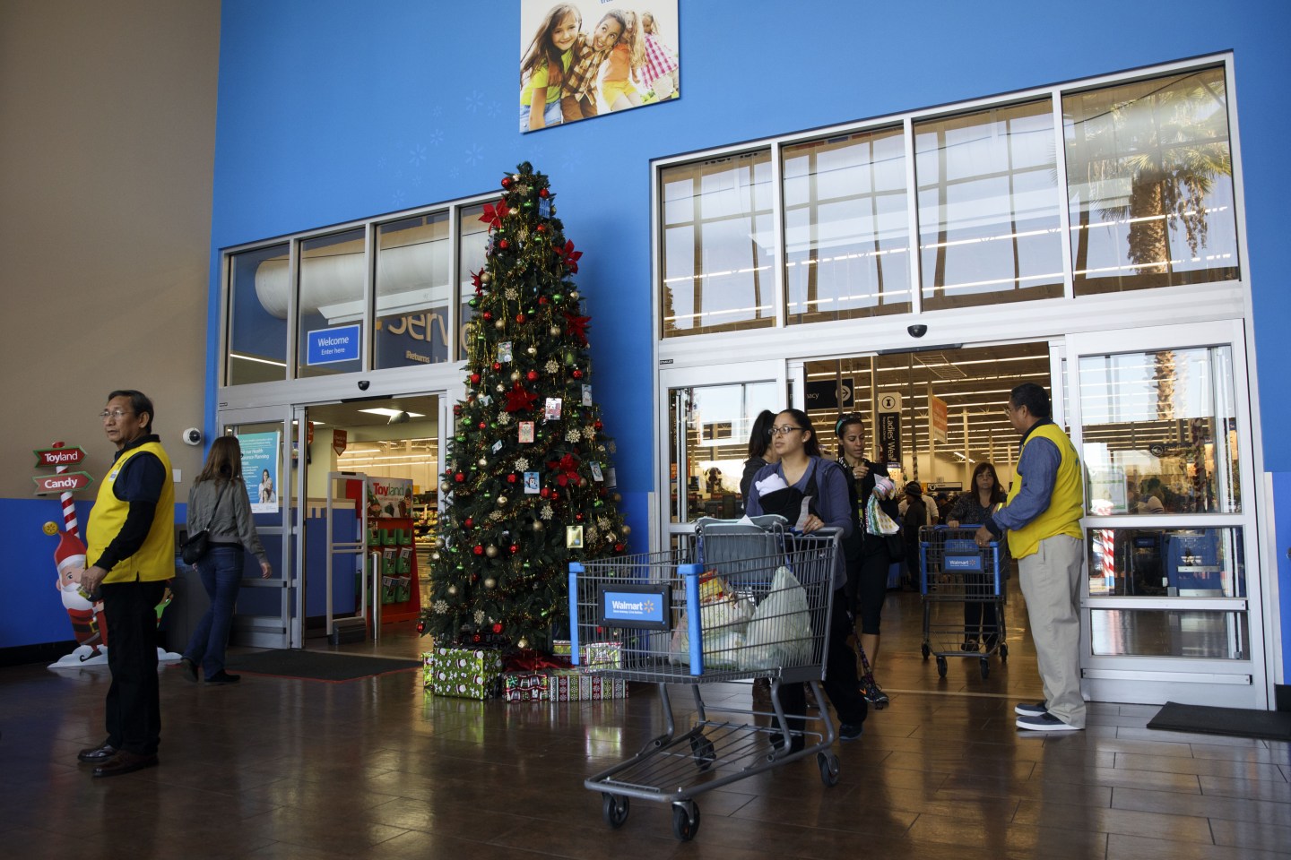 Operations Inside A Wal-Mart Stores Inc. Location Ahead Of Black Friday